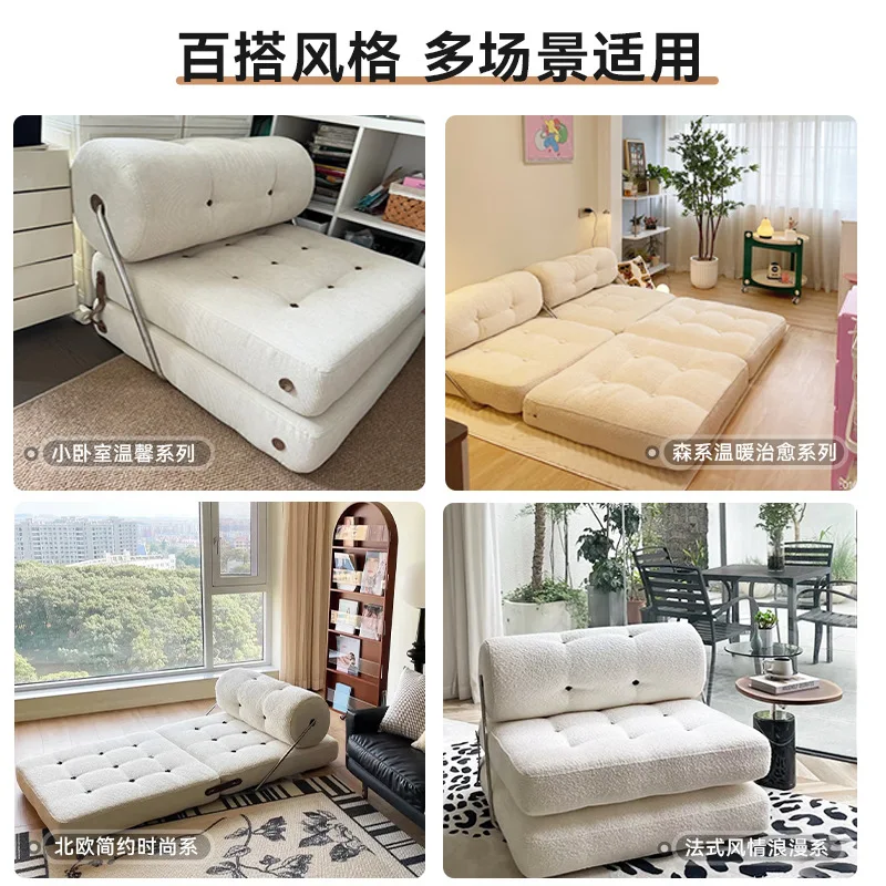 حقيبة مفرغة مضغوطة لغرفة النوم، أريكة متكاملة، إسفنجة استراحة الغداء قابلة للطي للمكتب