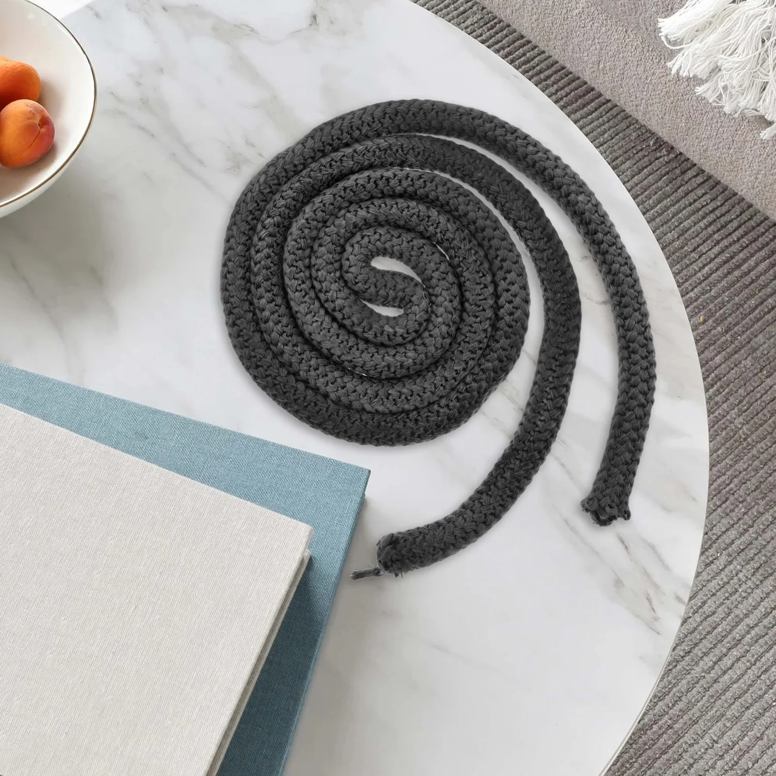 

20mmx2.5m Wood Stove Gasket Rope Fiberglass Fireproof Insulation Seal for Fireplace Door Efficient Heat Retention Accessory