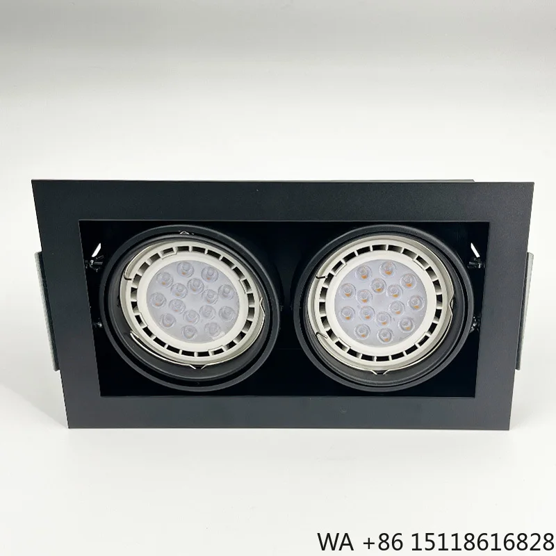 Commercial Aluminum 12W 20W 25W LED Downlight Modern Design Square Ceiling Embedded Lamp for Hotel Living Room Dimming Feature
