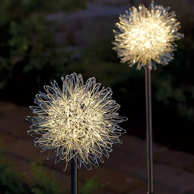 

Solar outdoor garden lights dandelion luminous ball terrace garden decoration villa layout with lawn lights