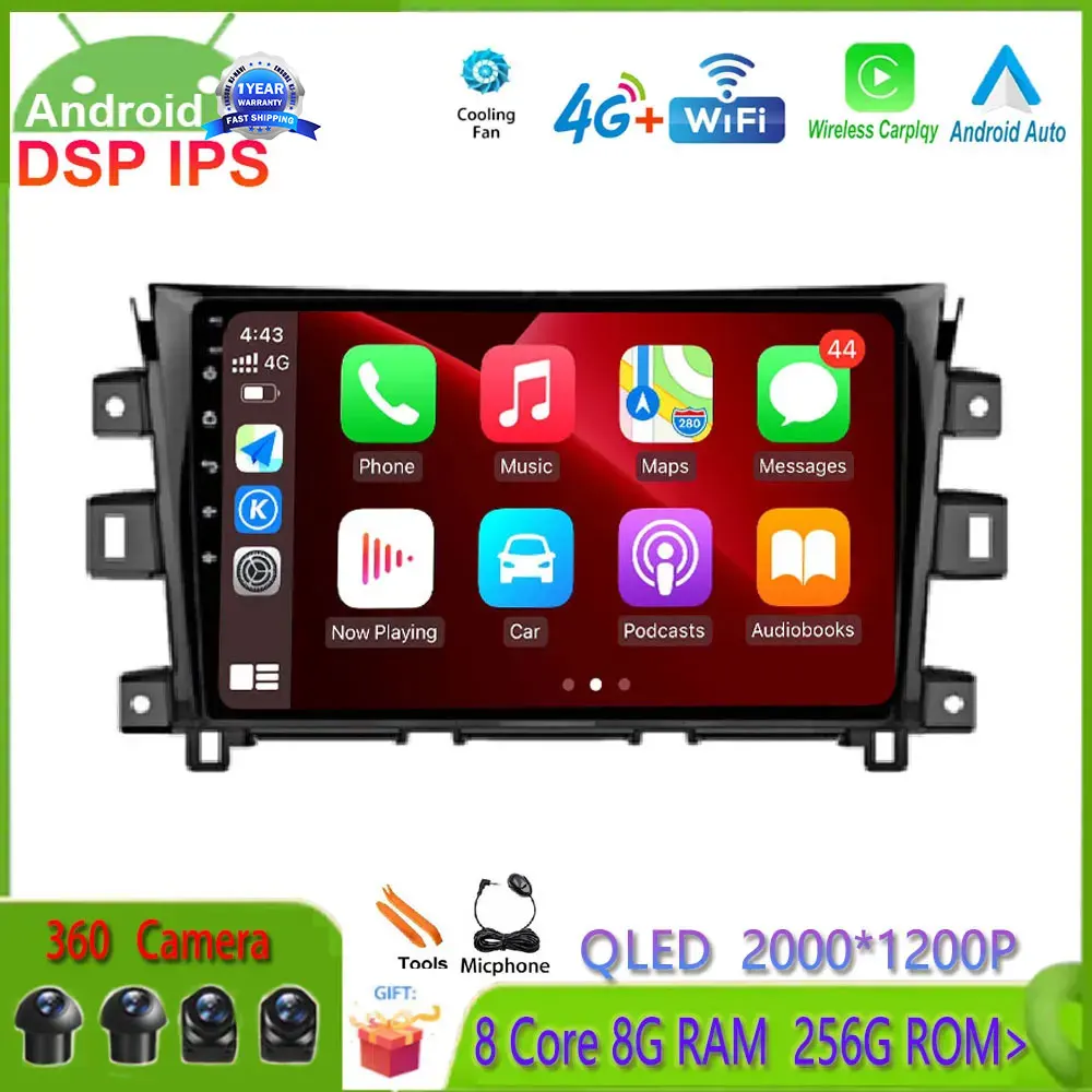 

10.1" Car Auto Radio GPS Navigation For 2011 - 2016 2017 Nissan NAVARA Frontier NP300 Android 14 Multimedia Player 4G LTE WIFI