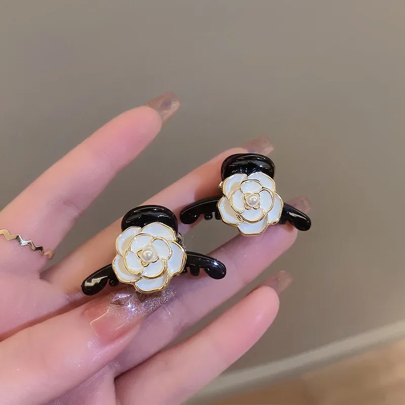 Mooie Kleine Camellia Vintage Haar Klauw Clips Voor Vrouwen Meisjes Retro Haarspeld Hoofdband Voor Haar Accessoires Hoofddeksels Ornament