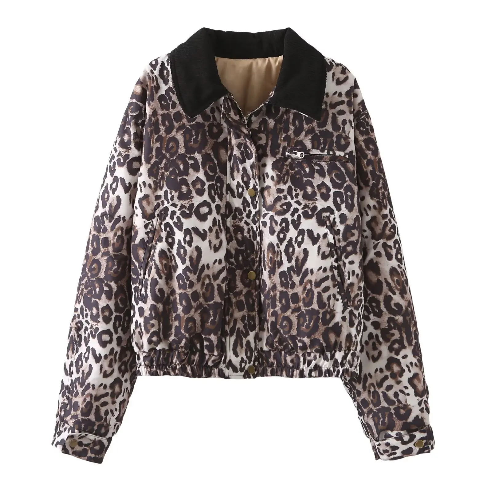 Cappotto con colletto Jaet ort in velluto a coste ricco di cotone Fem Faion Stagione autunnale Vestibilità ampia Sle Tendenza transoceanica Beau