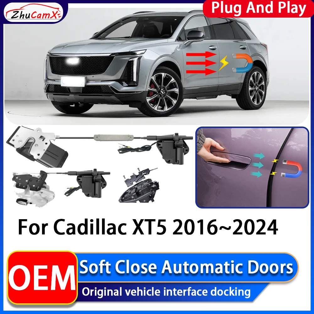 

ZhuCamX OEM электрическая мощность всасывания, мягкое закрытие двери автомобиля, автоматическая система закрытия дверей для Cadillac XT5 2016 ~ 2024