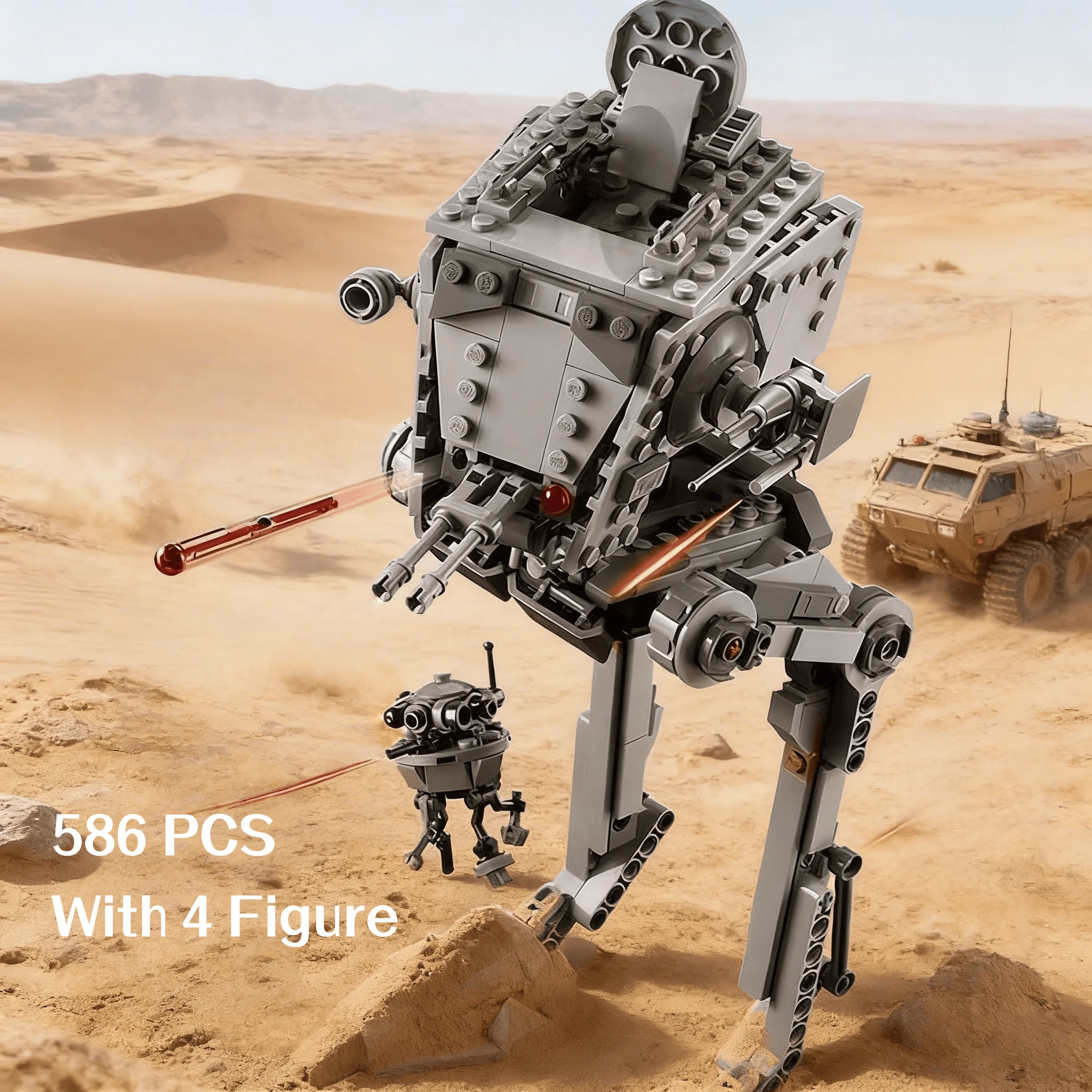 

Новая модель механического робота-разведчика MOC, конструктор из строительных блоков, игрушка для самостоятельной сборки, украшение для дома, креативный подарок для мальчиков
