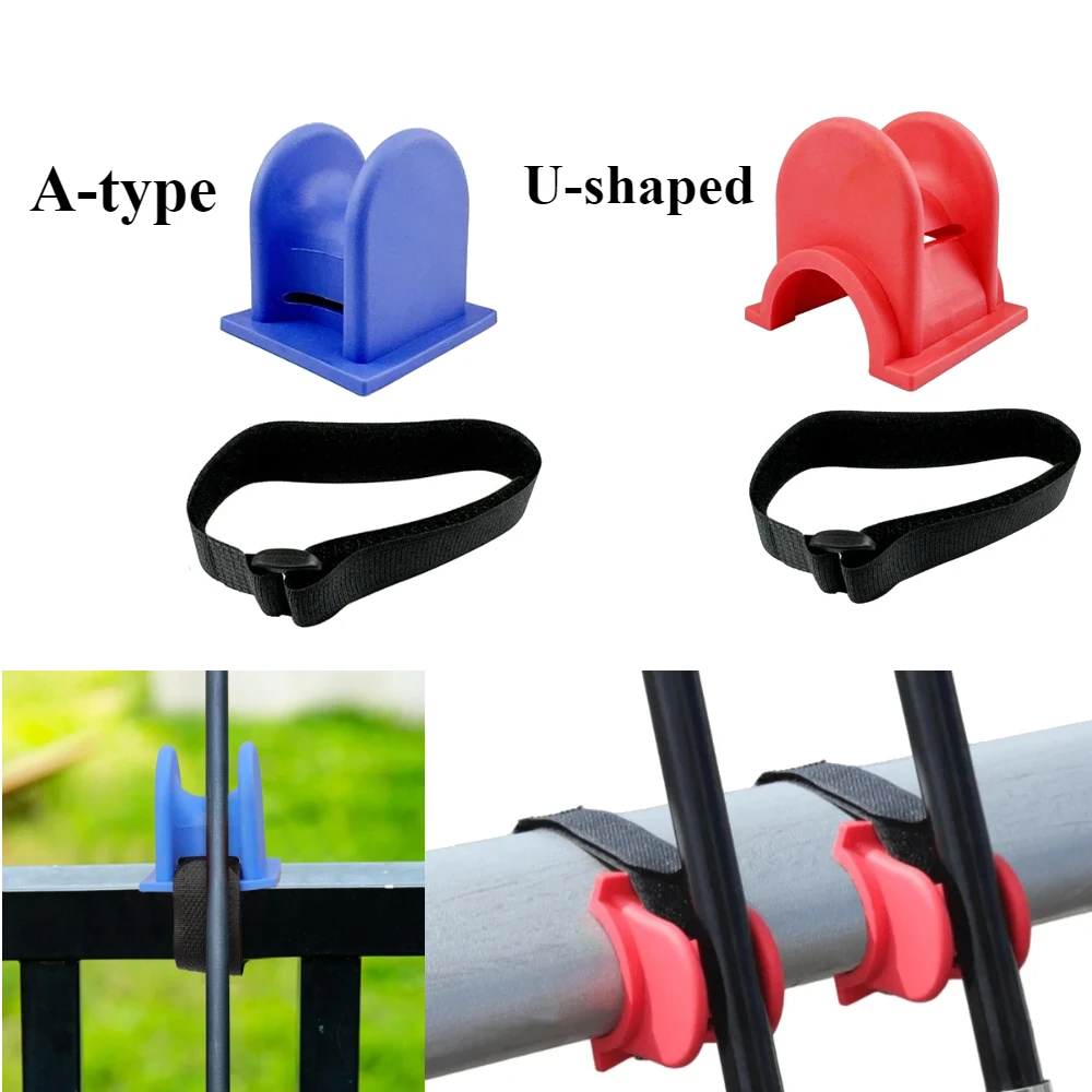 1pcs Fishing Frame Rod Holder U-shaped A-type Bridge Boat Marine Fishing Rod Frame Bracket Portable TPE Material Fishing Rod