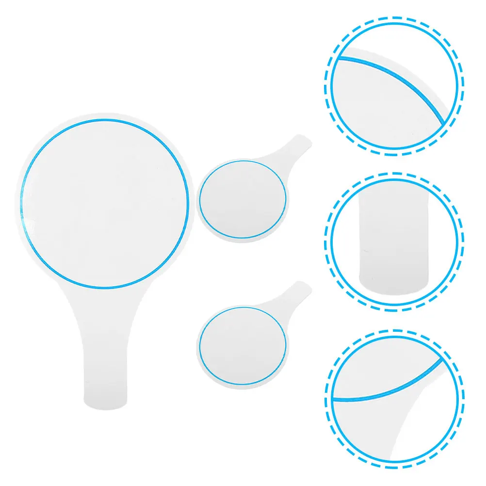 4Pcs Handheld Whiteboard Dry Erase Boards Quiz Game Props Scoreboard Mini Whiteboards Office Supplies Board Student