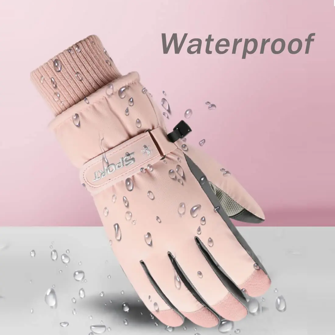 Snow Gloves for Women&Men - Waterproof Touchscreen Winter Warm Ski and Snowboarding Gloves
