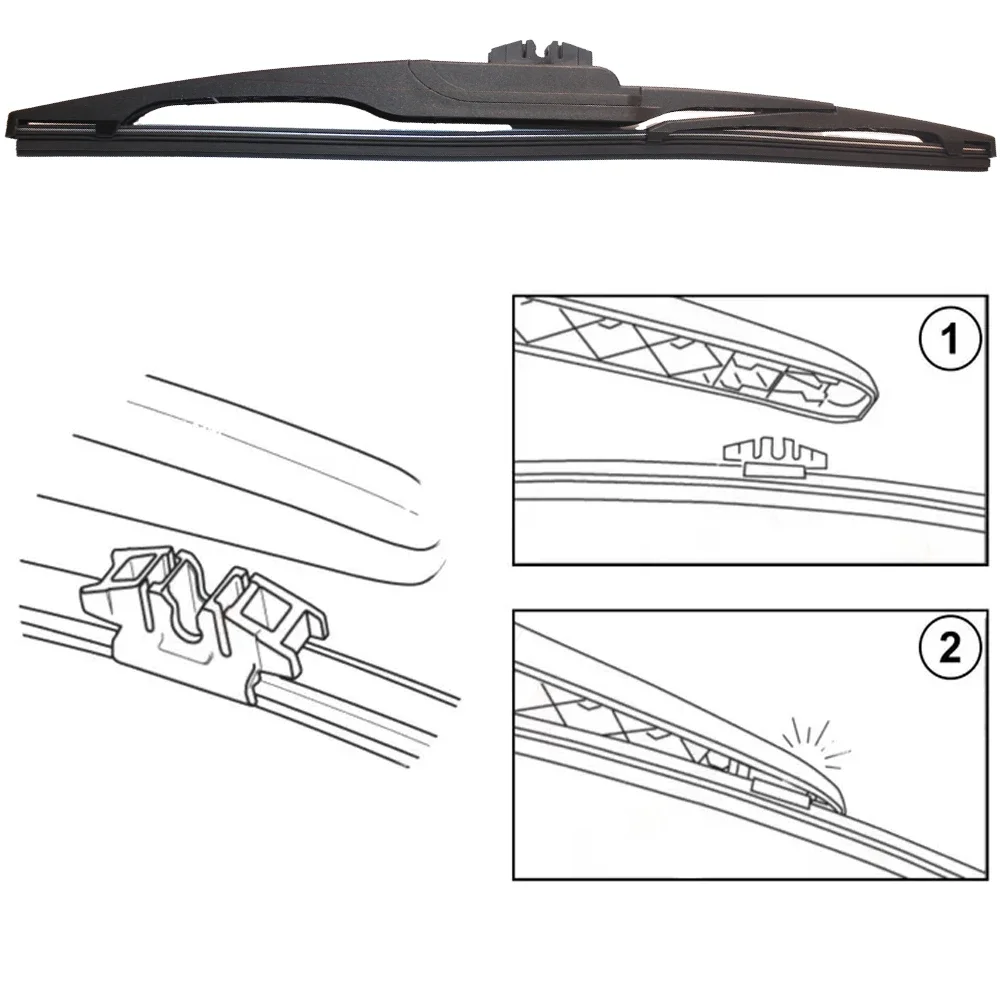 ل BMW X5 E70 2007 2008 2009 2010 2011 الجبهة الخلفية مجموعة مساحات شفرات نافذة الزجاج الأمامي العالمي شريط مطاطي الملء #6