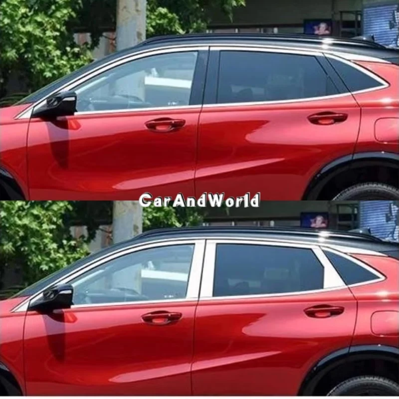 

Центральное оконное зеркало, декоративная накладка на крышку стойки B/C из нержавеющей стали для BUICK ENCORE/Opel Mokka/GX 2013-2024, автомобильные аксессуары