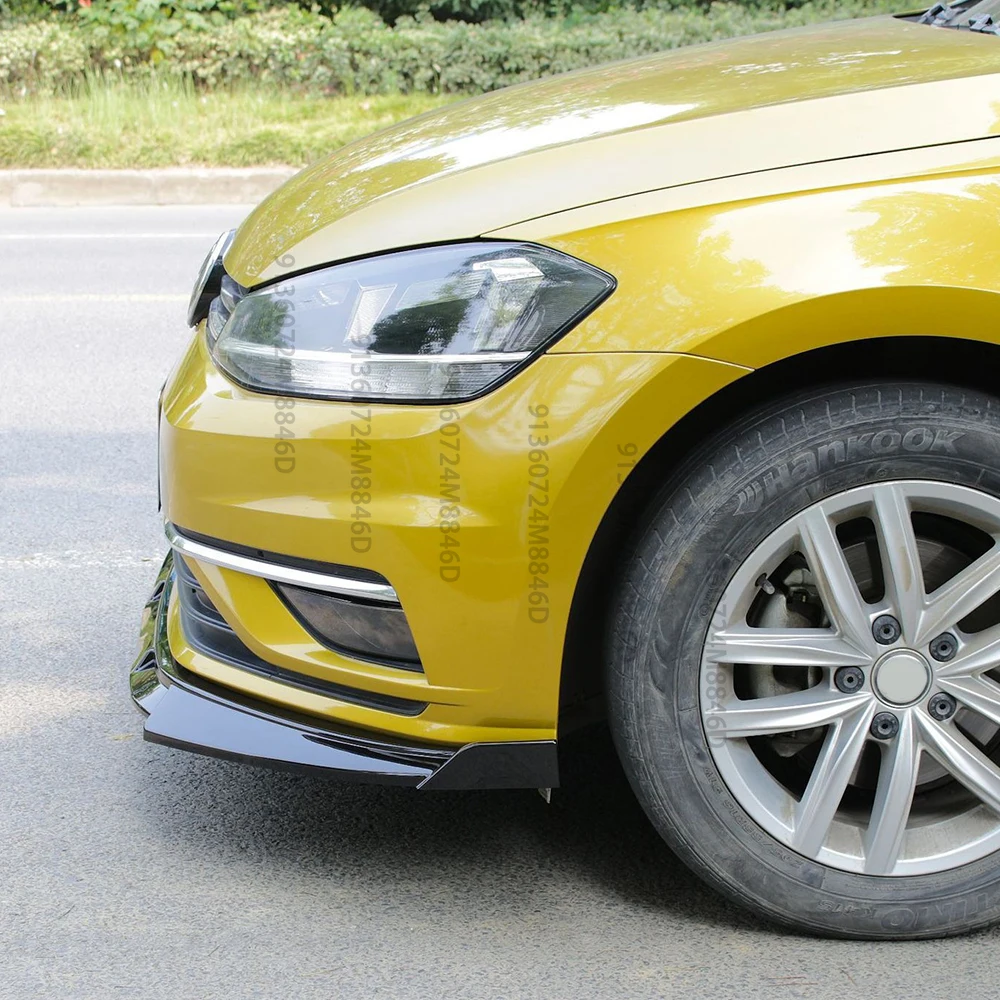 

Carbon Fiber Style Front Bumper Lip for VW Golf MK7.5 2017-2019,3PCS Splitter Spoiler Kit,Sporty Exterior Body Modification