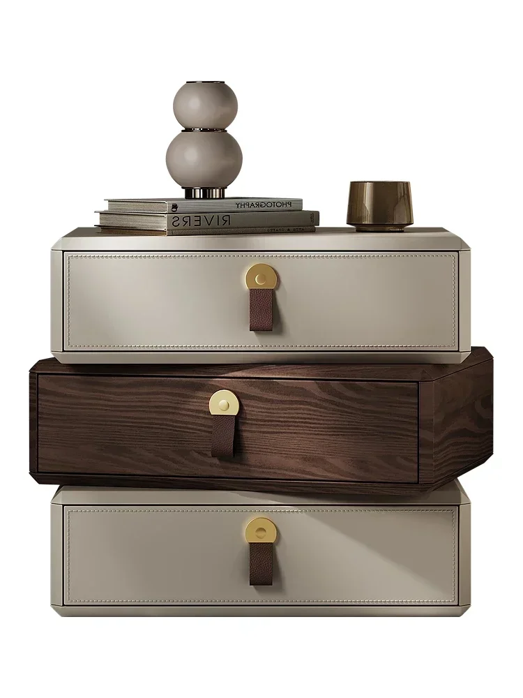 

Spinning Creative Solid Wood Bedside Cabinet Bedside Storage Cabinet