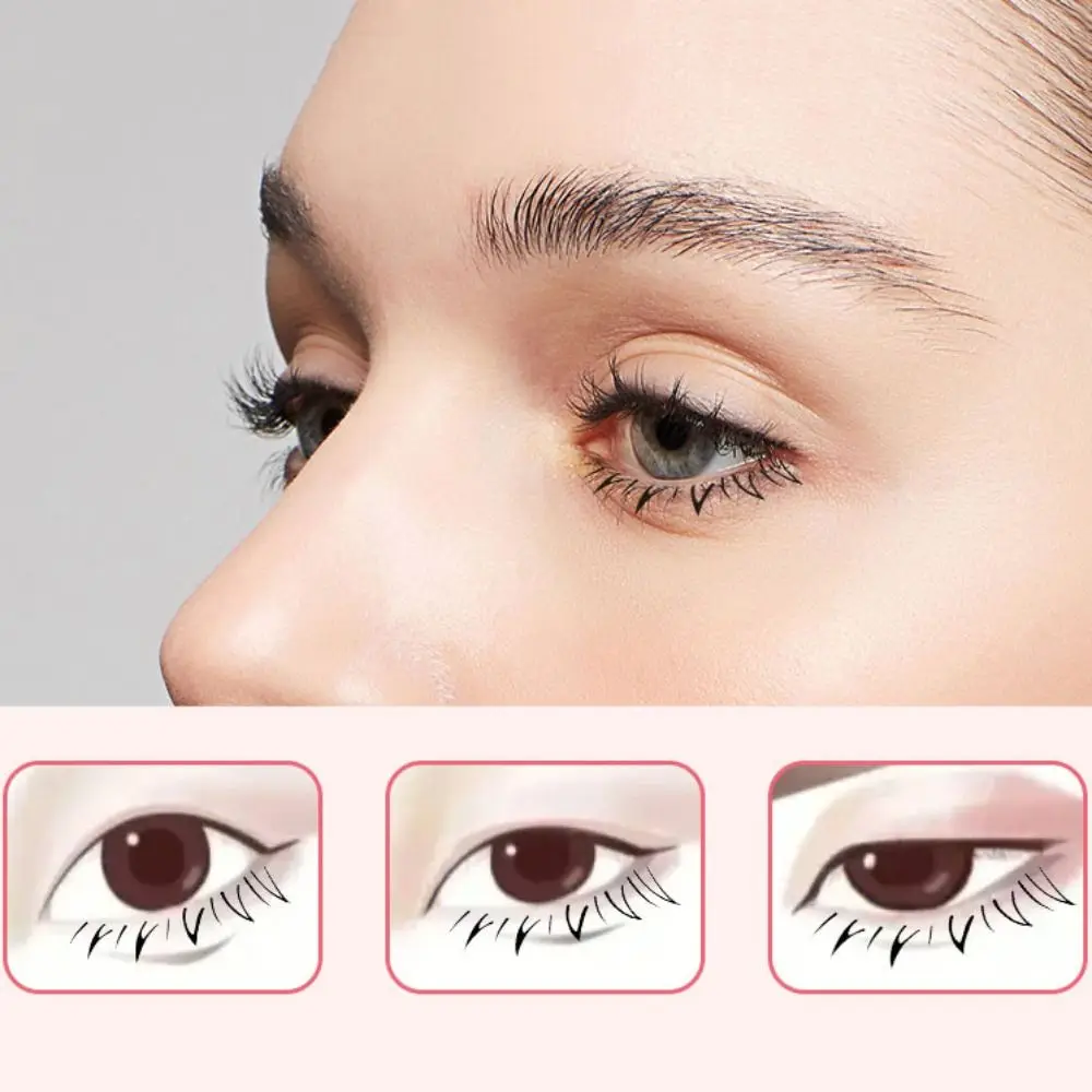 Timbres d'extension de cils inférieurs bricolage, outil de maquillage en silicone pour maire, question intérieure, simulation naturelle, autocollant de mascara, nouveau joint de cils