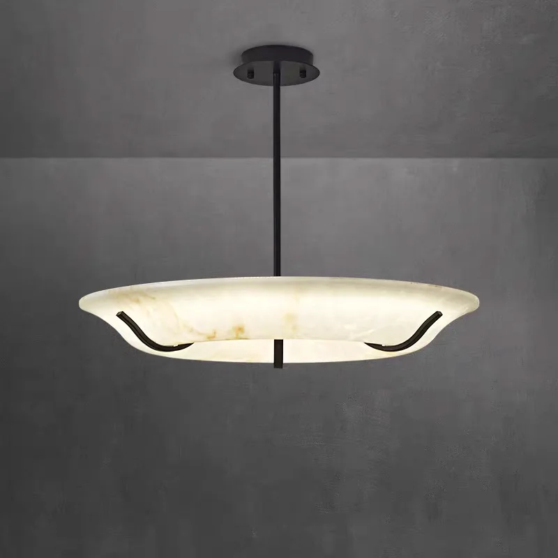 

Italian Black Round Retro Plaster Chandelier, Wabi-Sabi Style Lustre, Dimmable Pendant Lamp for Dining Room, Decor for Ceilings