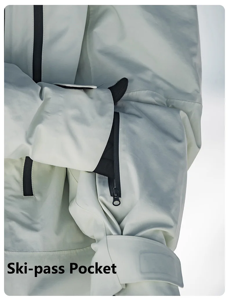 John Snow Wasserdichtes Skianzug-Set für Damen und Herren, wärmeisolierte Snowboardjacke, Hose, Ski-Outfit für Wintersport – Detail 10