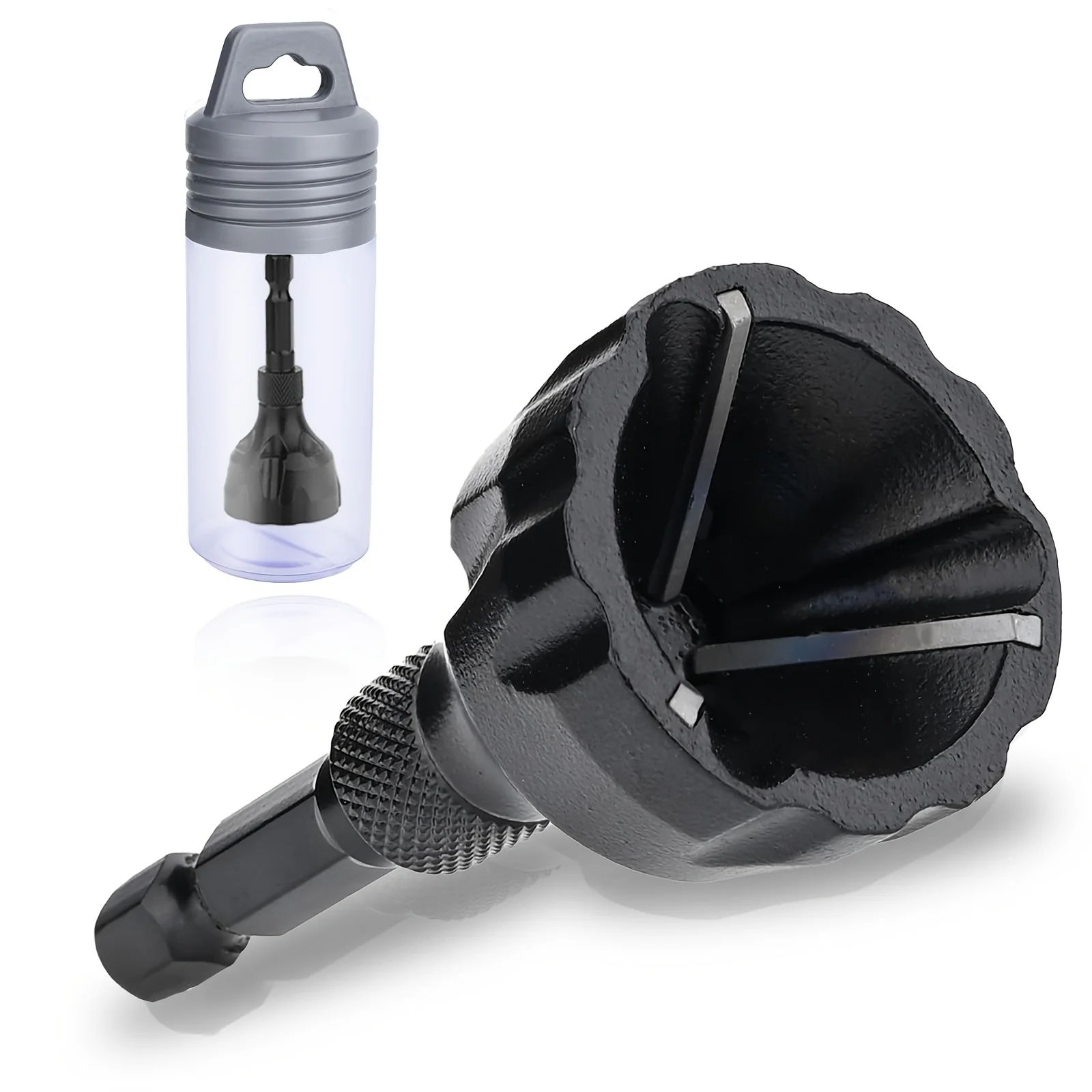 1Pc External Chamfer Deburring Tool Tungsten Carbide Bit Ergonomic Handle 1/8