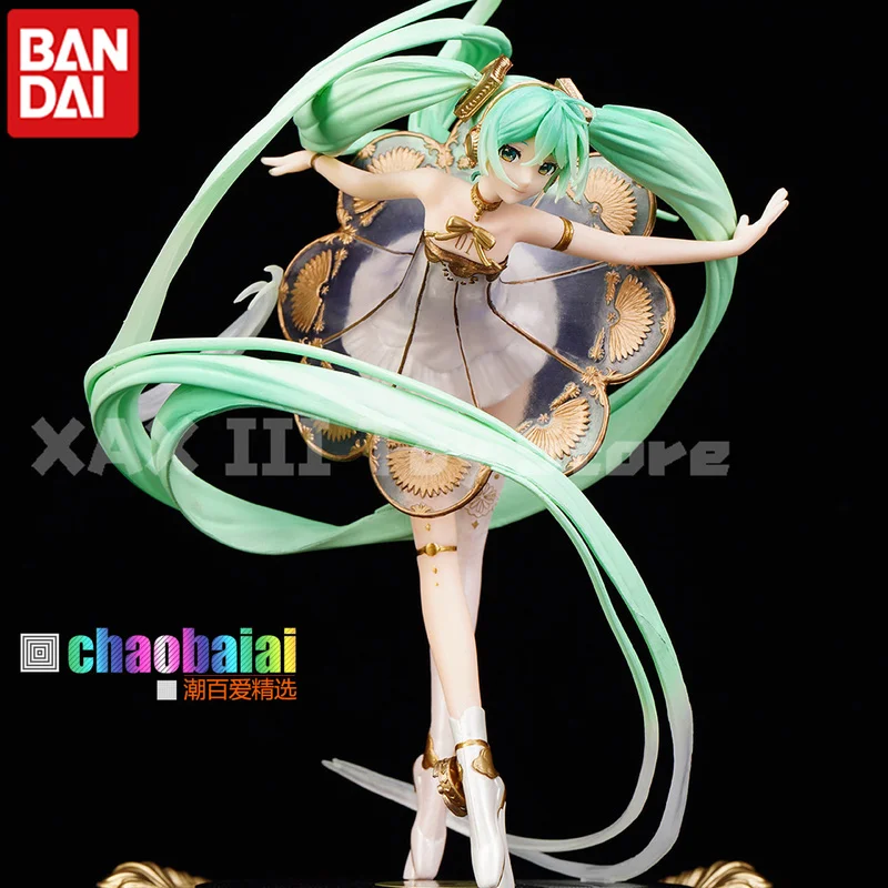 Cartoon Kawaii Hatsune Miku Symphony Music Box The 5th Anniversary Figure Model Collect Ornaments Pvc Doll Toy For Children