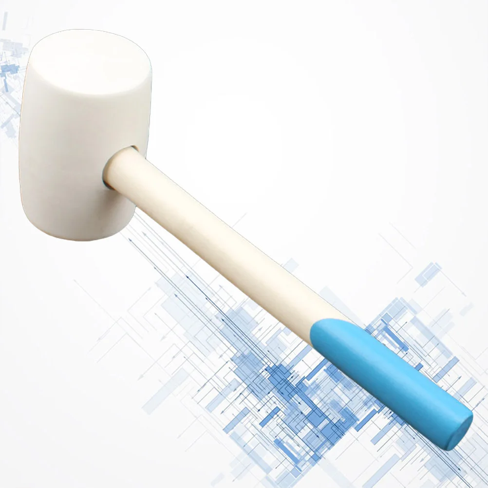 مطرقة تركيب البلاط سعة 16 أونصة، مطرقة مطاطية شديدة التحمل، مقبض خشبي قوي لتجديد المنزل ومشاريع النجارة #6