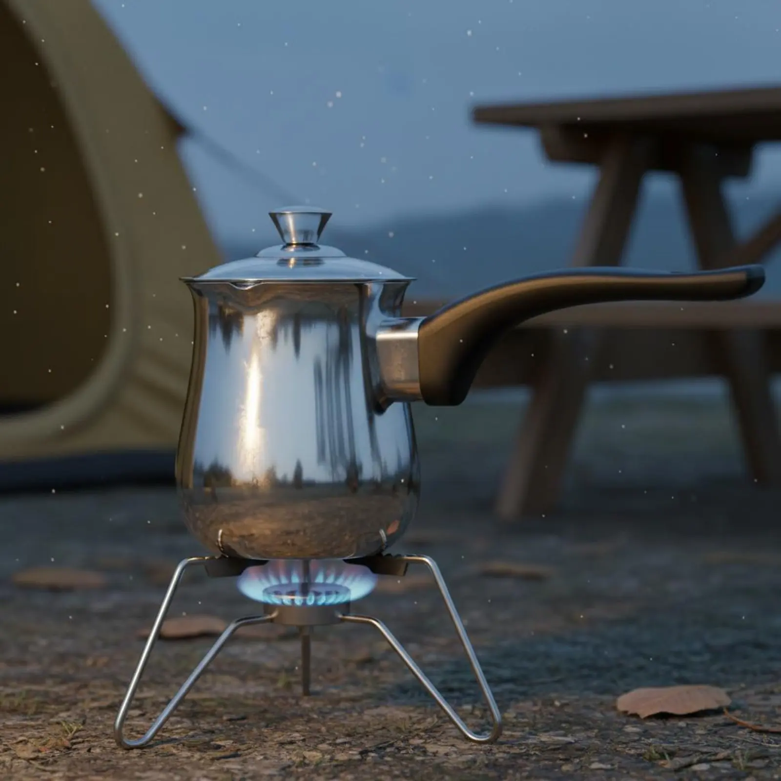 Turkish Coffee Pot Thickened Material Cezve Ibrik Pot Cezve Ibrik Single-Piece Design Stovetop Milk Warmer Even Heat