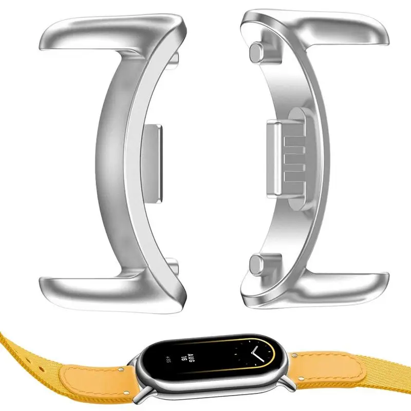 Adaptadores de conector de correa de reloj para Xiaomi Mi Band 8, accesorio de enlace de conector de Metal de repuesto para accesorio de pulsera Miband8