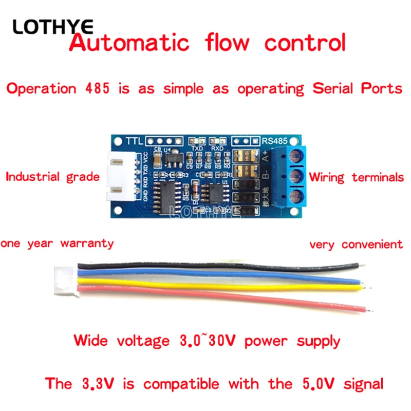 TTL Serial Port to RS485 Converter Board Module Hardware Automatic Control Converter Module For Arduino Microcontroller