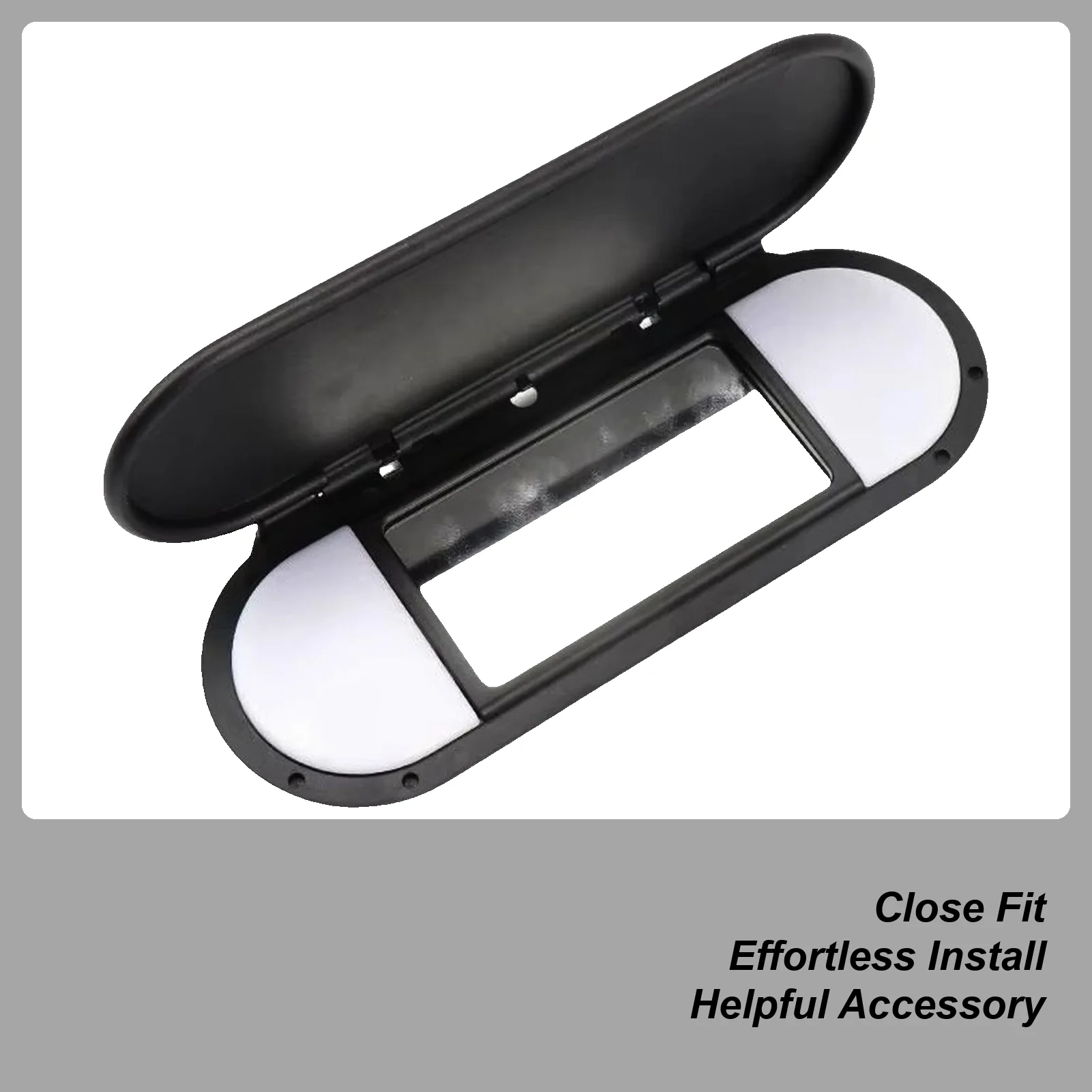 Visor Vanity Mirror Cover Rear View Makeup Mirror Replacement Accessories For Vehicle Truck Left Right Side Daily Commuting