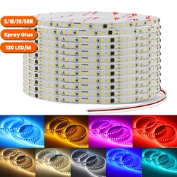 220V LED Strip Light 5m 10m 20m 50m Flexible LED Tape 2835 120LEDs IP44 Waterproof Light Bar White Warm Natural Ice Blue Pink