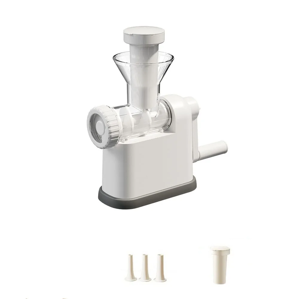 Manual Operation Sausage Making Tool with 3 Filling Nozzles Large Capacity Manual Meat Stuffer Fast Filling Stuffing Pipe