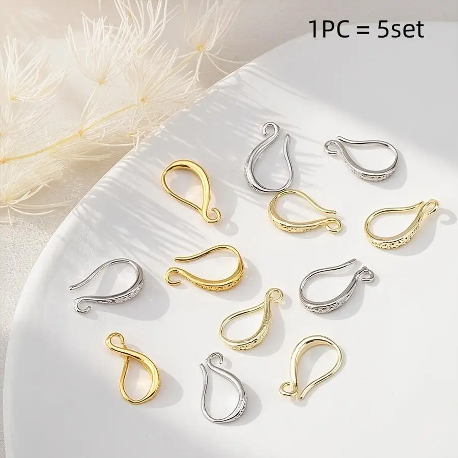 1/5/10/20/50/100pcs copper earhook sets featuring a question mark design, accessories, and handmade jewelry supplies for earring