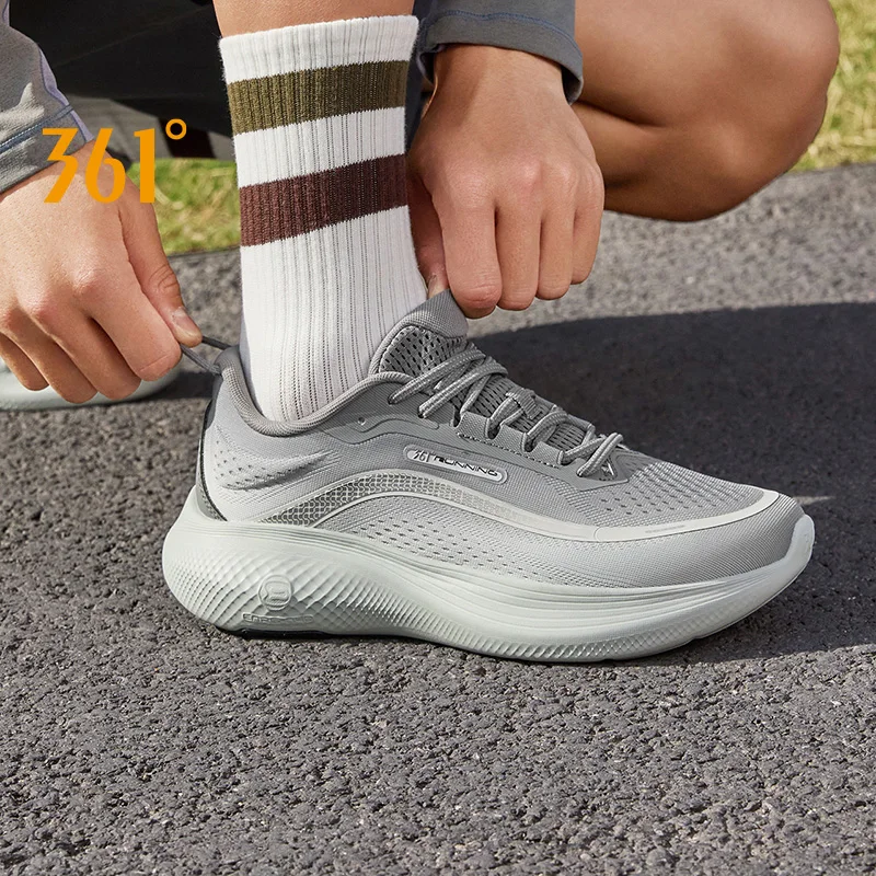 

361 Degrees N40 Men Running Shoes Trendy Rebound Cushioning Soft Durable Airy Mesh Stable Lightweight Male Sneakers 672532207