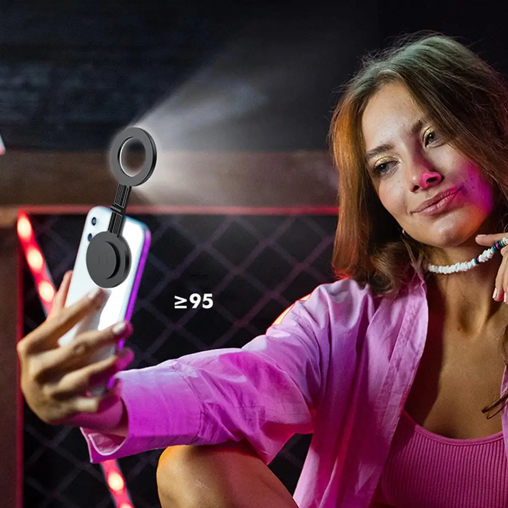 Magnetic Mobile Phone Fill Light, Soft Light, Light Portable Warm Adjustment, Photo And Pocket Cold Mode Scene Reversi G3P4