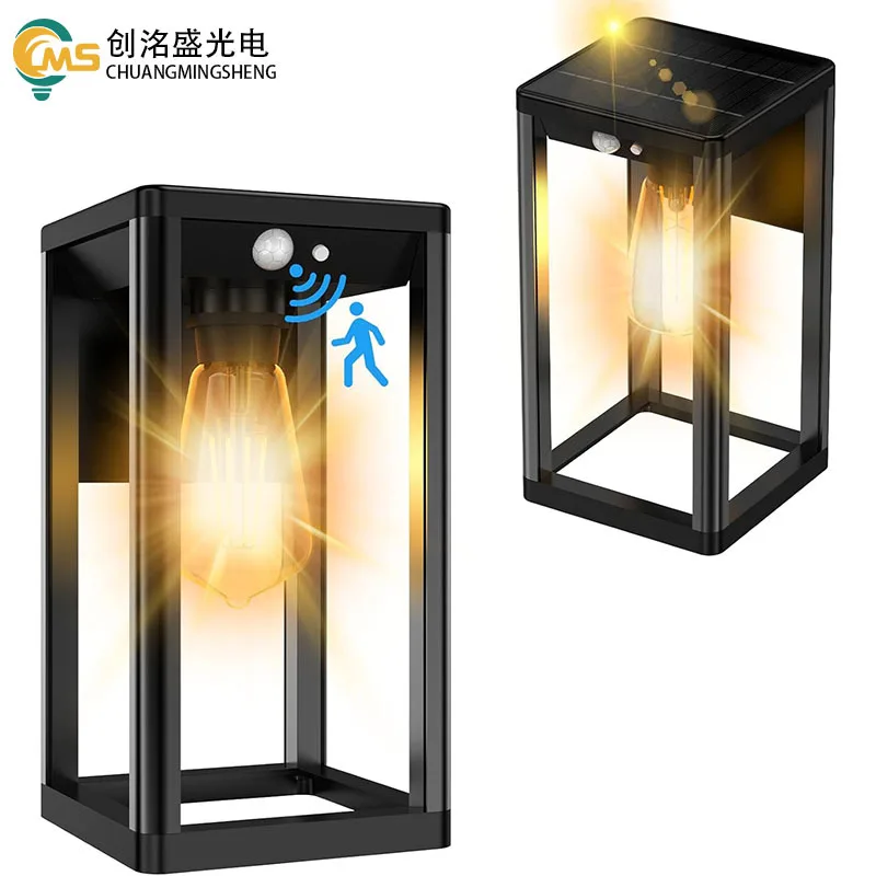 -Border Wall lamp garden Human Body Induction Outdoor Waterproof Dark Automatic Bright LightingLEDLamp