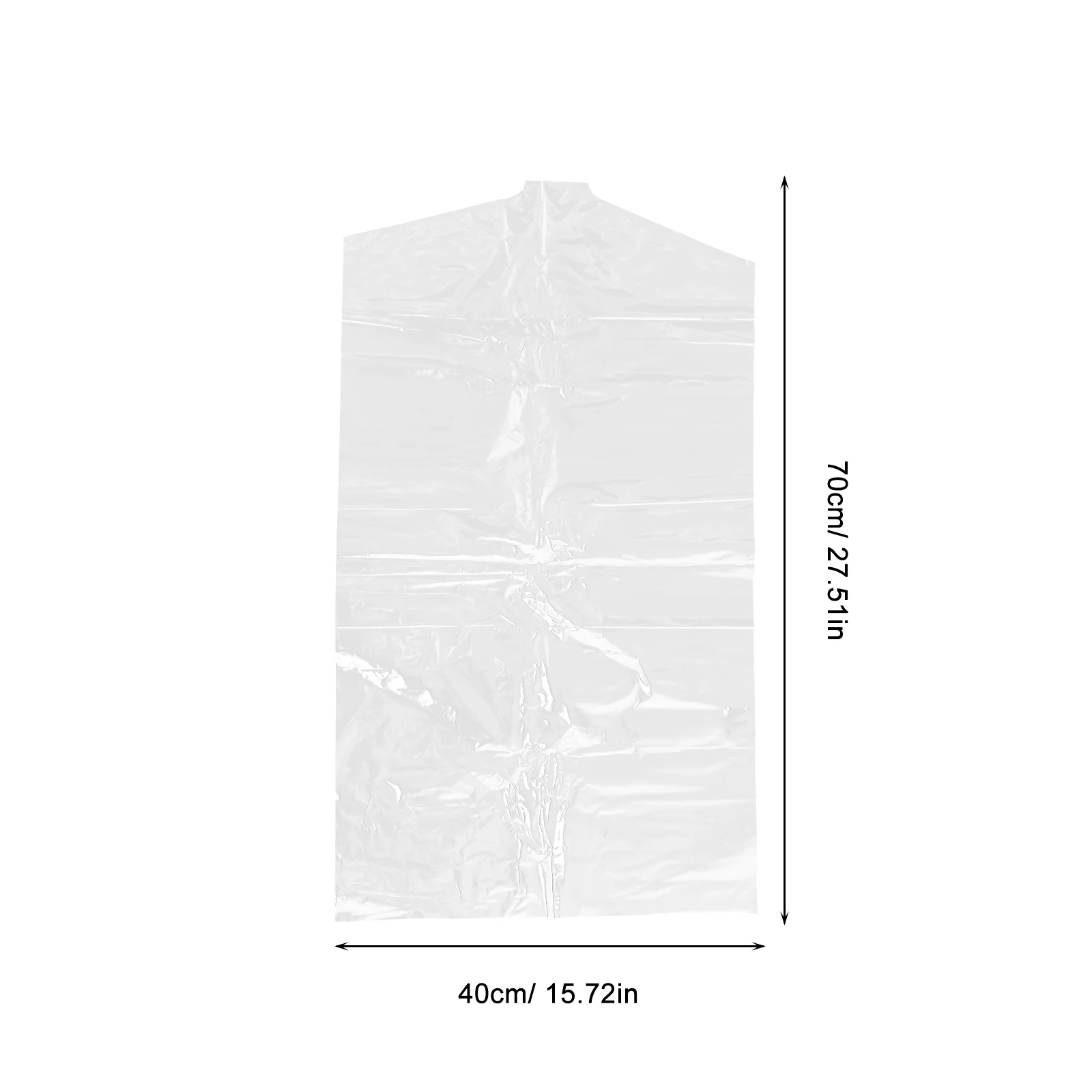 60 Pcs Garment Dry Cleaning Bag Bags Wardrobe Cover Clothing Coat Clothes Dust- Suit Plastic Covers Travel Overcoat