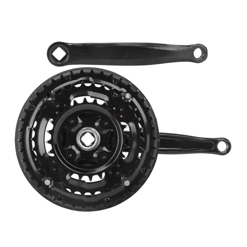 AliExpress DOACT High Carbon Steel Bike Crankset and Crank 24-34-42T with Chains Cover for Road Bike for 21/24/27 Speed Mountain Bike