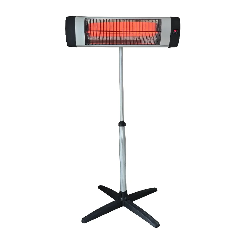 Hot Sale Portable 1300-2200 Watt Outdoor Electric Infrared Heater with Adjustable Thermostat Remote Control Overheat Protection