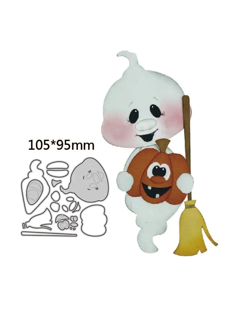 Halloween Ghost Tombston Emboss Metal Cutting Dies, Modelo para Scrapbooking, Cartão, Handmad morre, Decorar, Novo, 2023