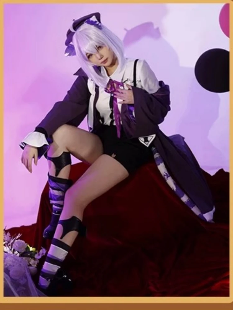 Nekomata Okayu Cosplay Costume Youtuber VTuber Anime Fashion Uniforms Women Role Play Clothing Carnival Party Suit Pre-sale