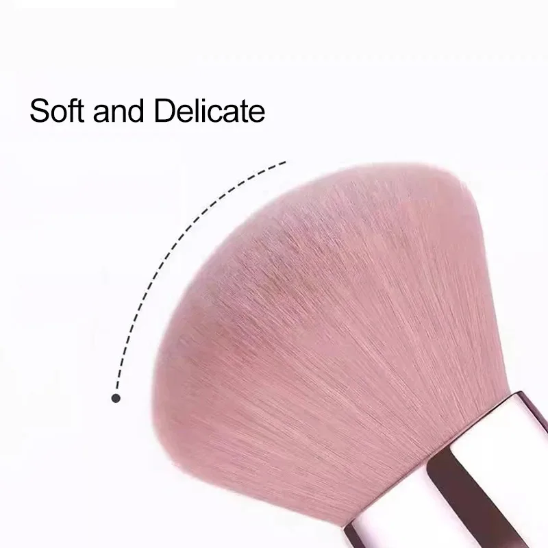 Round Nail Dust Brush Large-sized Remove Nail Dust Brushes Acrylic UV Gel Polish Powder Cleaning Tool Manicure Accessories
