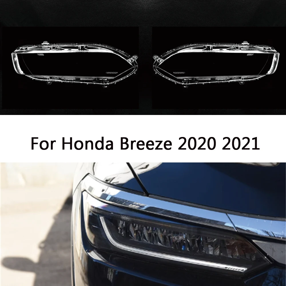 

For Honda Breeze 2020 2021 front Car Headlight Cover Lens Shell Lampcover Lampshade Headlamp Light mask