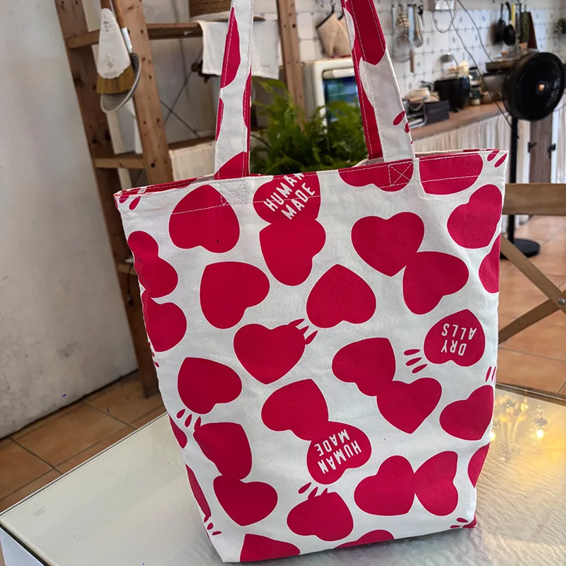 2026-human-made-heart-tote-bag-reversible-casual-shoulder-handbag-commute-streetwear