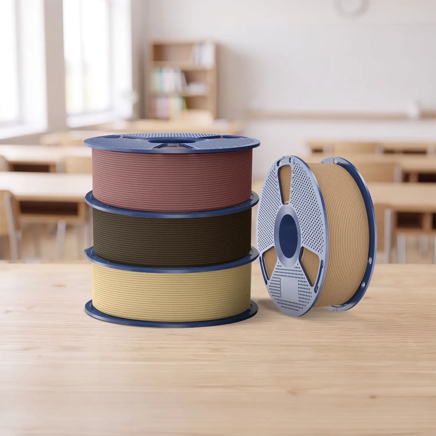 SUNLU Multiple Wood Filament Wood Texture PLA 3D Printer Filament No Warping No Stringing 3D Filament