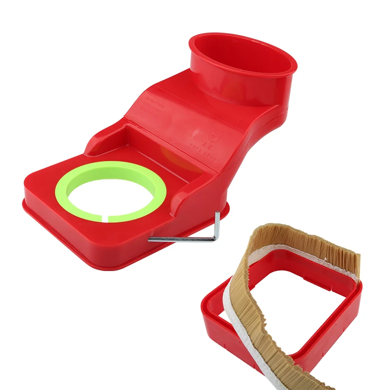 CNC Router Dust Shoe 75/80/85/90/100mm Dust Collector Dust Cover Brush For CNC Milling Machine Cleaner Woodworking Tools