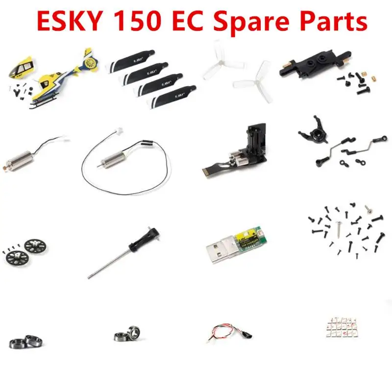 ESKY 150 EC ESKY 150EC RC Helicopter spare parts body shell propeller motor receiver servo screw charger Swashplate etc