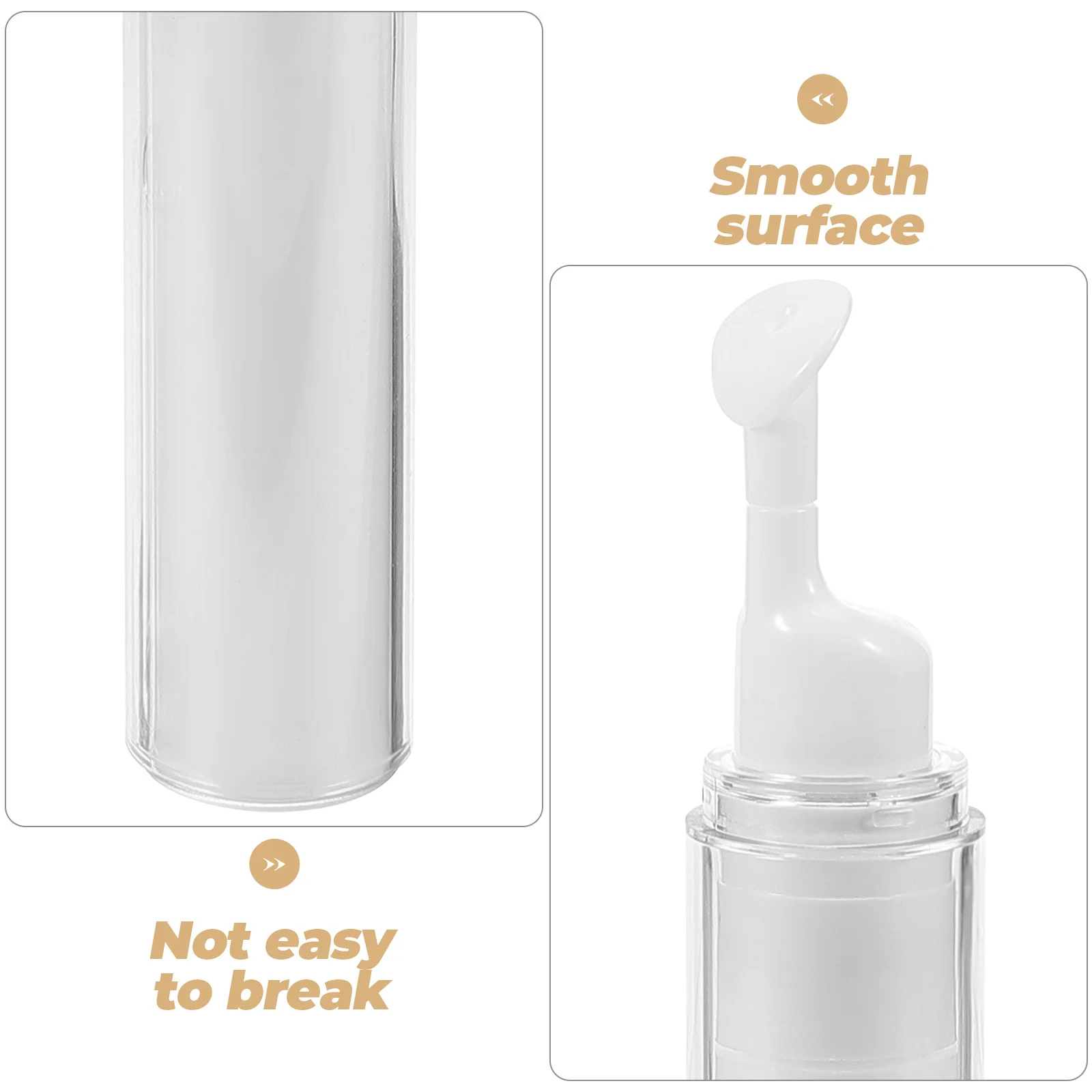 

Eye Cream Vacuum Tube 15ml Airless Pump Travel Refillable Container Lightweight Portable Moisturizer Dispenser