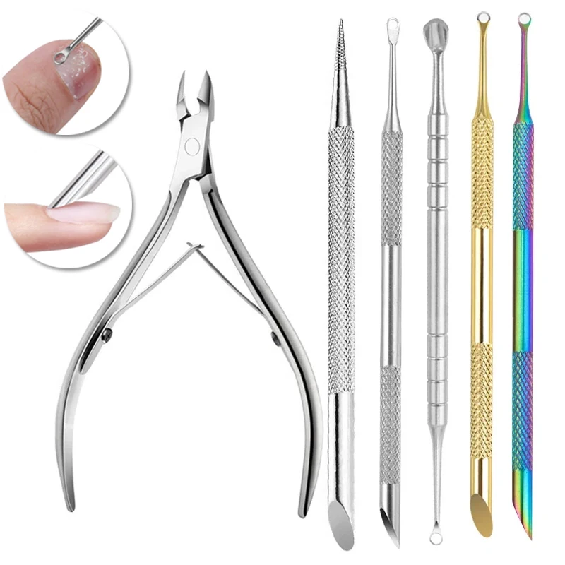 

Nail Art Cuticle Nippers Nail Manicure Cuticle Scissors Clippers Trimmer Dead Skin Remover Pedicure Stainless Steel Cutters Tool