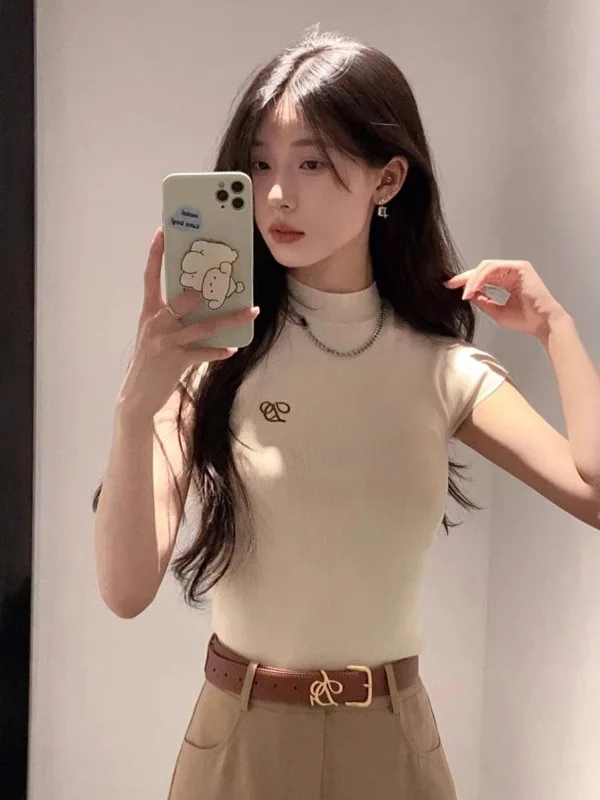 Mature Chic Sle f-Slee T-Shirt und Rock Set Sommer Pure Desire oulderlanges zweiteiliges Set für Frauen Faionable