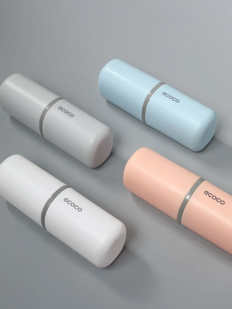 

Портативный дорожный набор для чистки зубов: простой стакан для пары, популярная модель, экологичный пластик, набор для ухода за зубами