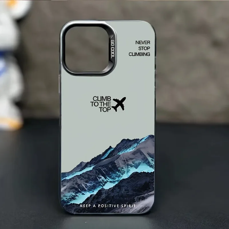 

Mountain Peak Plane Phone Case for iPhone 16 15 14 13 12 11 Pro Max XS X XR 7 8 Plus SE 2020 SE 2022 Shockproof TPU Bumper Cover