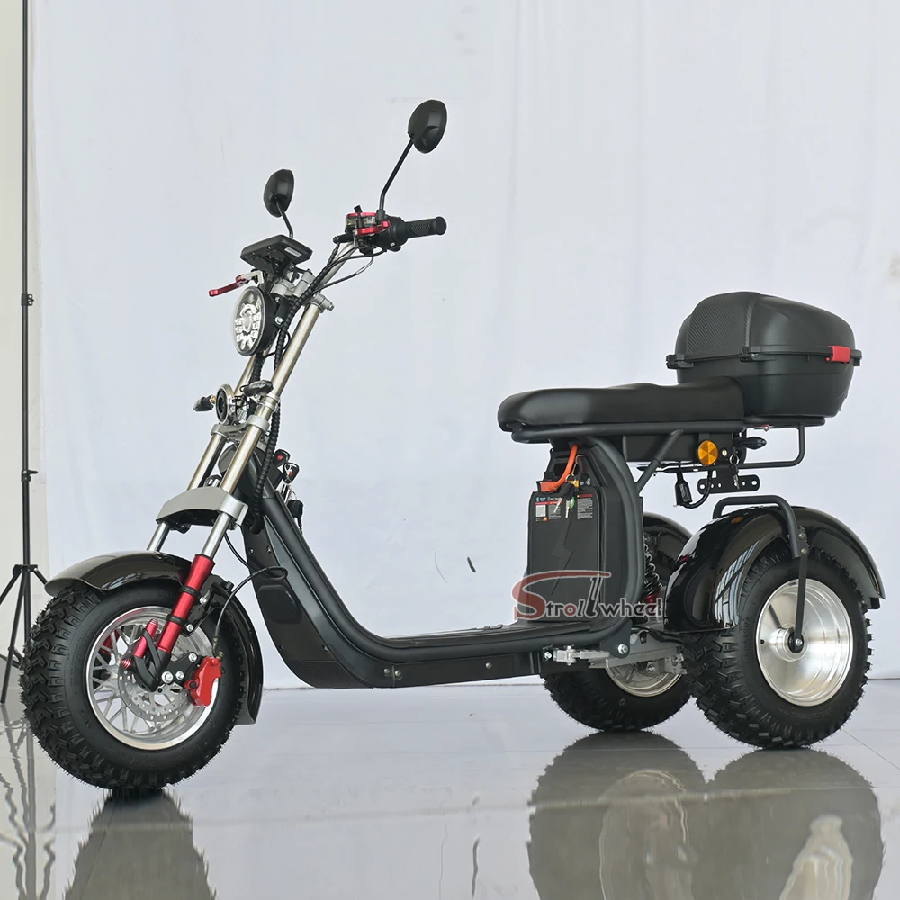 

Germany Warehouse CP-7 4000W Electric Motorcycles Electric Chopper Motorcycle 3 Wheel Electric Scooter Trike with Swinging Axle
