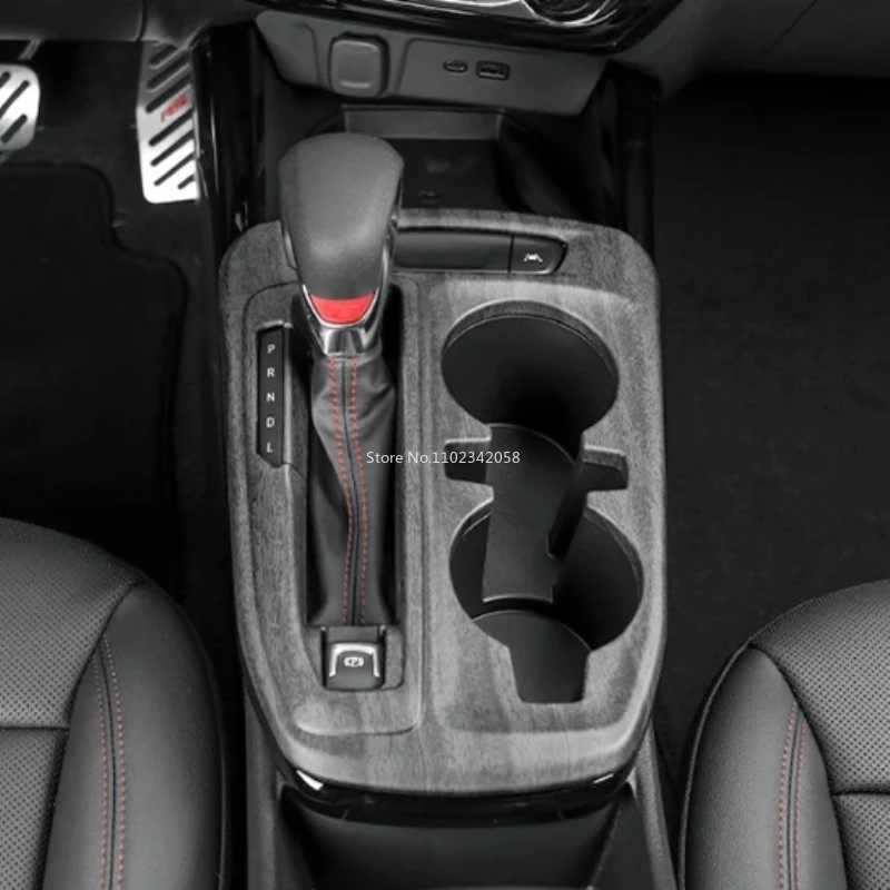 For Chevrolet Trax 2023 2024 ABS Peach Wood Interior Car Air Condition Outlet Console Gear Shift Head Window Lift Trim Panel